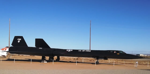 SR-71 Blackbird, S/N 61-7955, Air Force Flight Test Center Museum, Edwards Air Force Base, California SR-71 Blackbird, S/N 61-7955, Air Force Flight Test Center Museum, Edwards Air Force Base, California